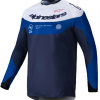 ALPIN. PRO-DURA JERSEY NAVY BRGH WH 